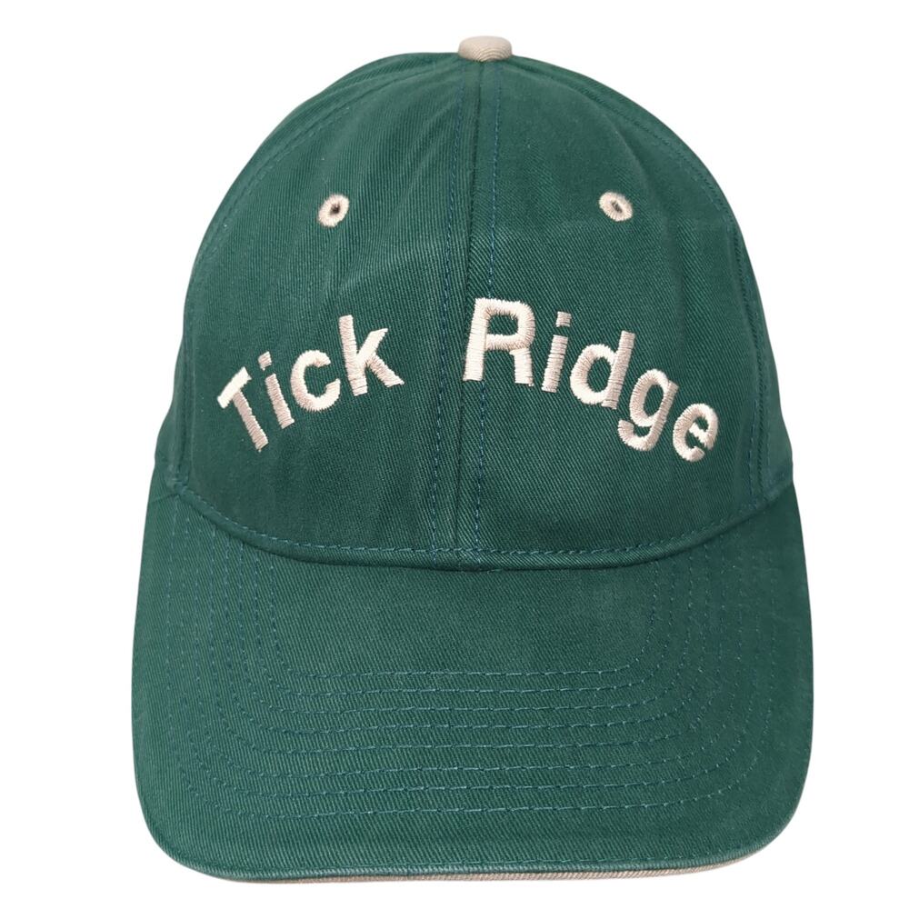 Tick Ridge Strapback Baseball Cap Green One Size Adjustable Advantage Series